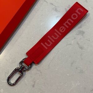 Lululemon Red Never Lost Keychain